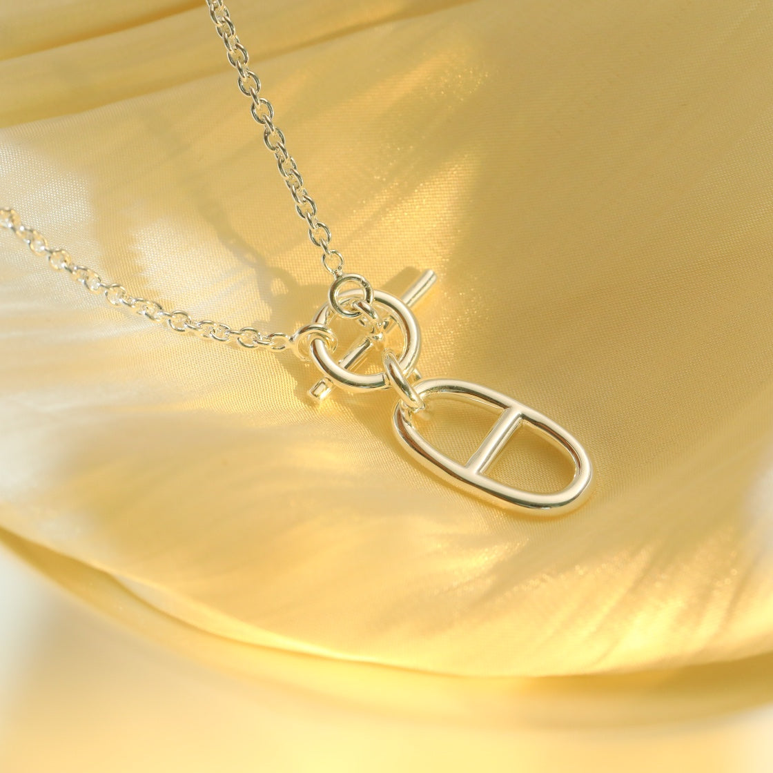 [Elitejewels]HM CHAINE D'ANCRE PENDANT NECKLACE STERLING SILVER