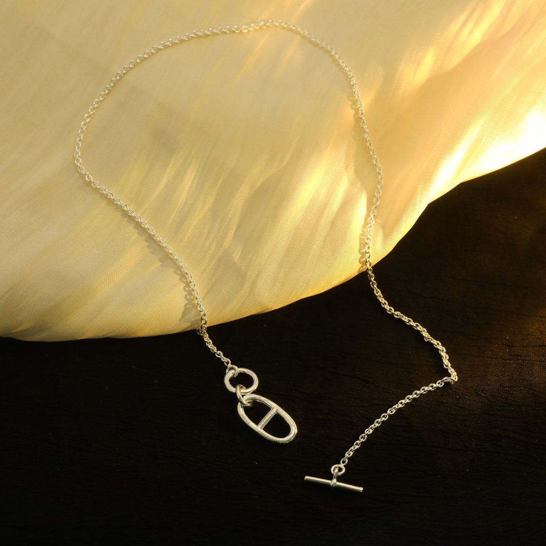 [Elitejewels]HM CHAINE D'ANCRE PENDANT NECKLACE STERLING SILVER