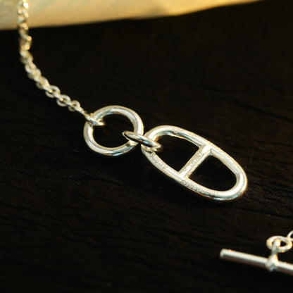 [Elitejewels]HM CHAINE D'ANCRE PENDANT NECKLACE STERLING SILVER