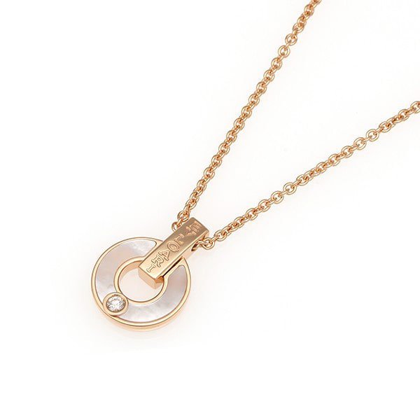 [Elitejewels]GARI NECKLACE PINK GOLD MOP