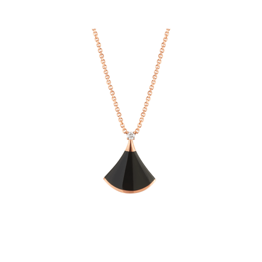 [Elitejewels]DREAM NECKLACE ONYX 1 DIAMOND