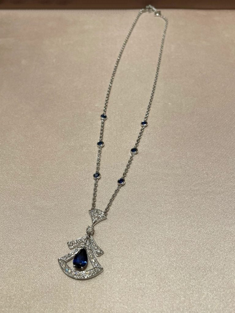 [Elitejewels]DREAM NECKLACE AGATE DIAMOND SILVER