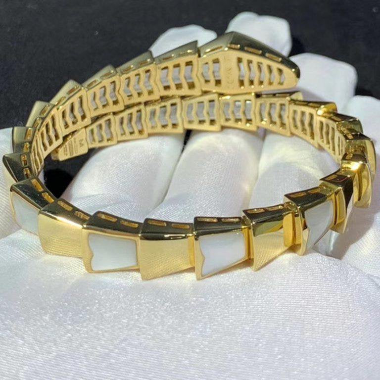 [Elitejewels]SERPENTI ARMBAND MOP GOLD