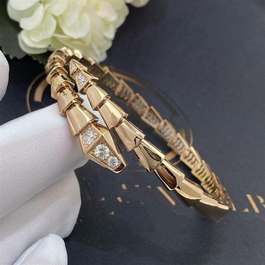 [Elitejewels]SERPENTI ARMBAND DIAMANTEN ROSGOLD