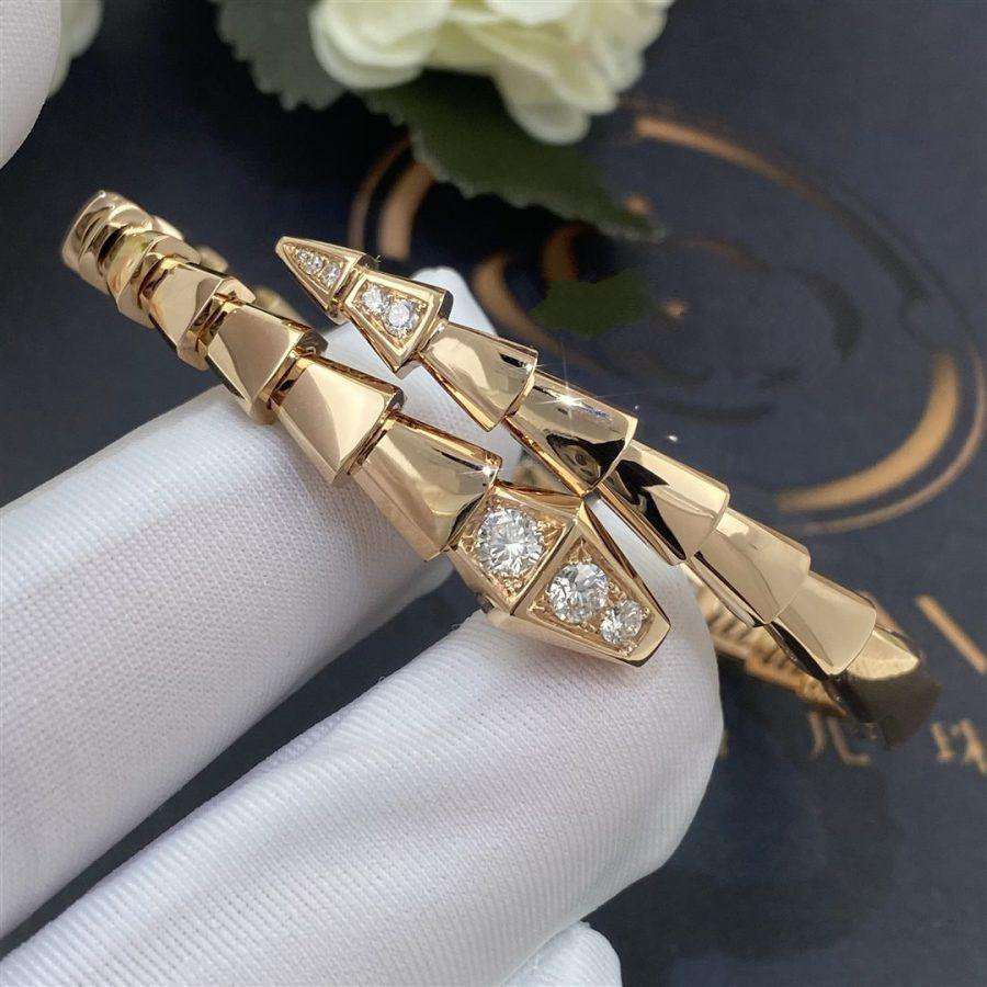 [Elitejewels]SERPENTI ARMBAND DIAMANTEN ROSGOLD