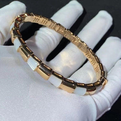 [Elitejewels]SERPENTI BRACELET PINK GOLD MOP