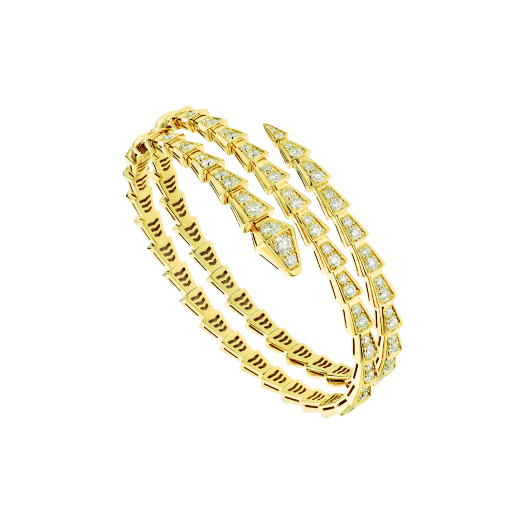 [Elitejewels]SERPENTI ARMBAND GOLD DIAMANT DOPPELREIHIG