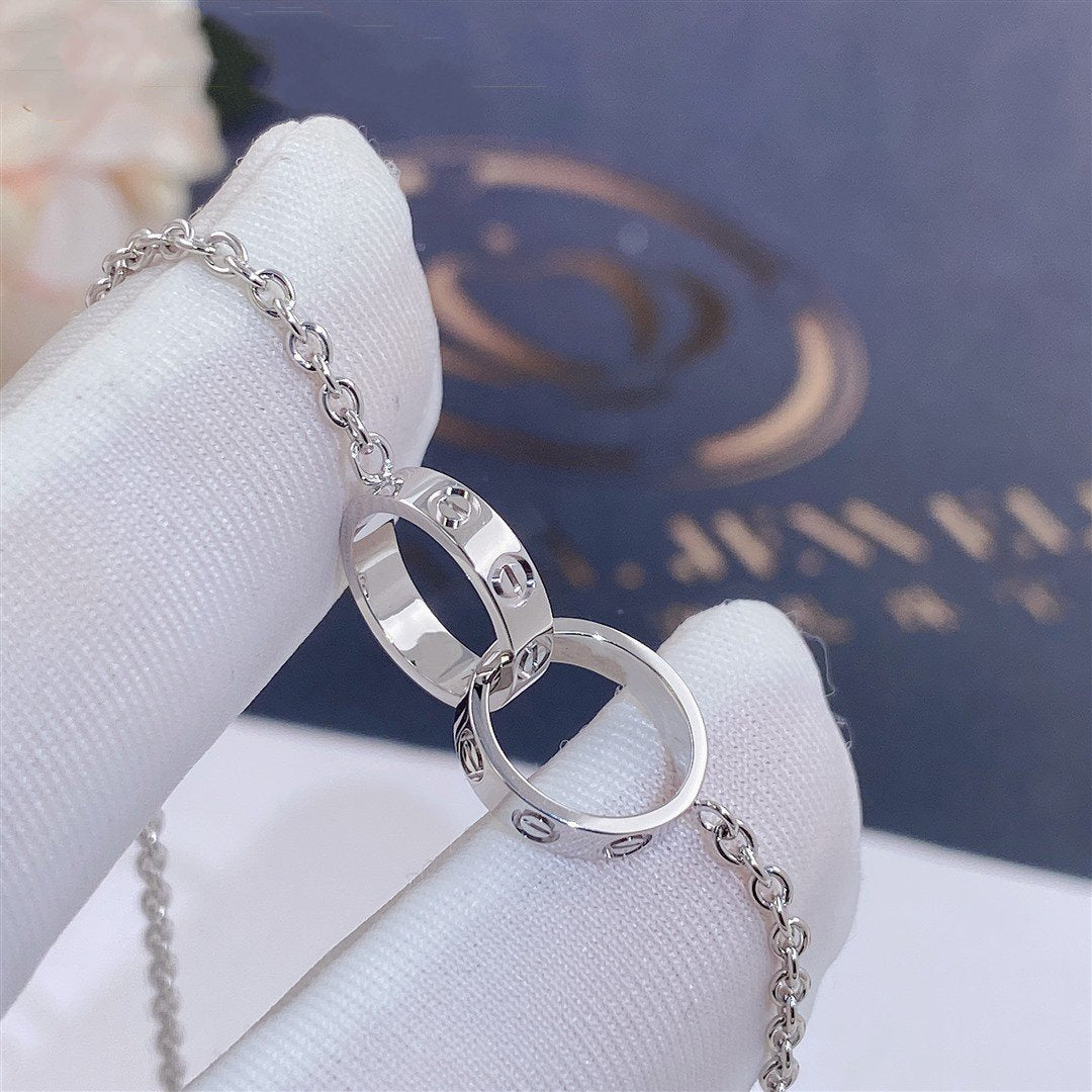 [Elitejewels]LOVE BRACELET DOUBLE RING