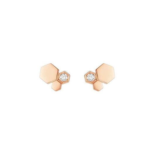 [Elitejewels] BEE LOVE ROSÉGOLD DIAMANT OHRRINGE