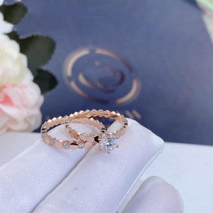 [Elitejewels] BIENENLIEBE RING ROSA GOLD 1 DIAMANT