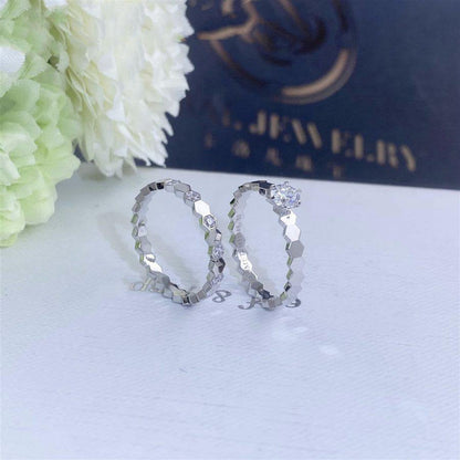 [Elitejewels]BEE LOVE RING SILVER 1 DIAMOND