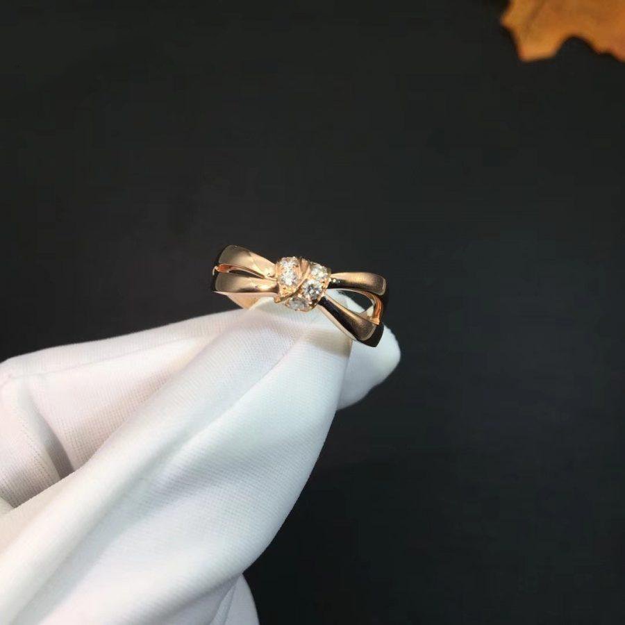 [Elitejewels]LIENS RING PINK GOLD DIAMOND