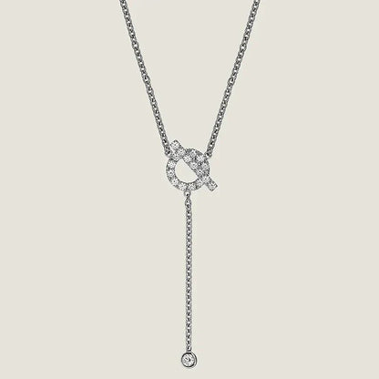 [Elitejewels]FINESSE SILBER DIAMANT HALSKETTE