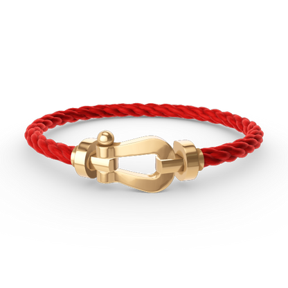 [Elitejewels]FORCE LARGE HORSESHOE NO DIAMOND BRACELET GOLD