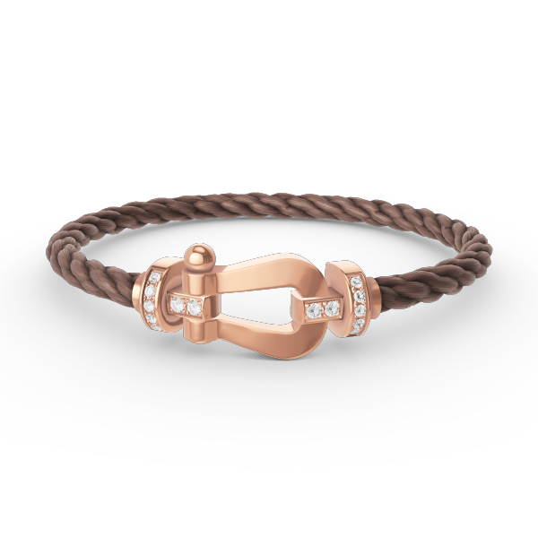 [Elitejewels]FORCE GROSSES HUFEISEN-HALBDIAMANTARMBAND ROSÉGOLD