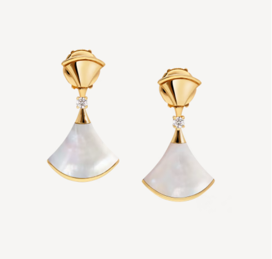 [Elitejewels]DREAM MOP 1 DIAMOND EARRINGS