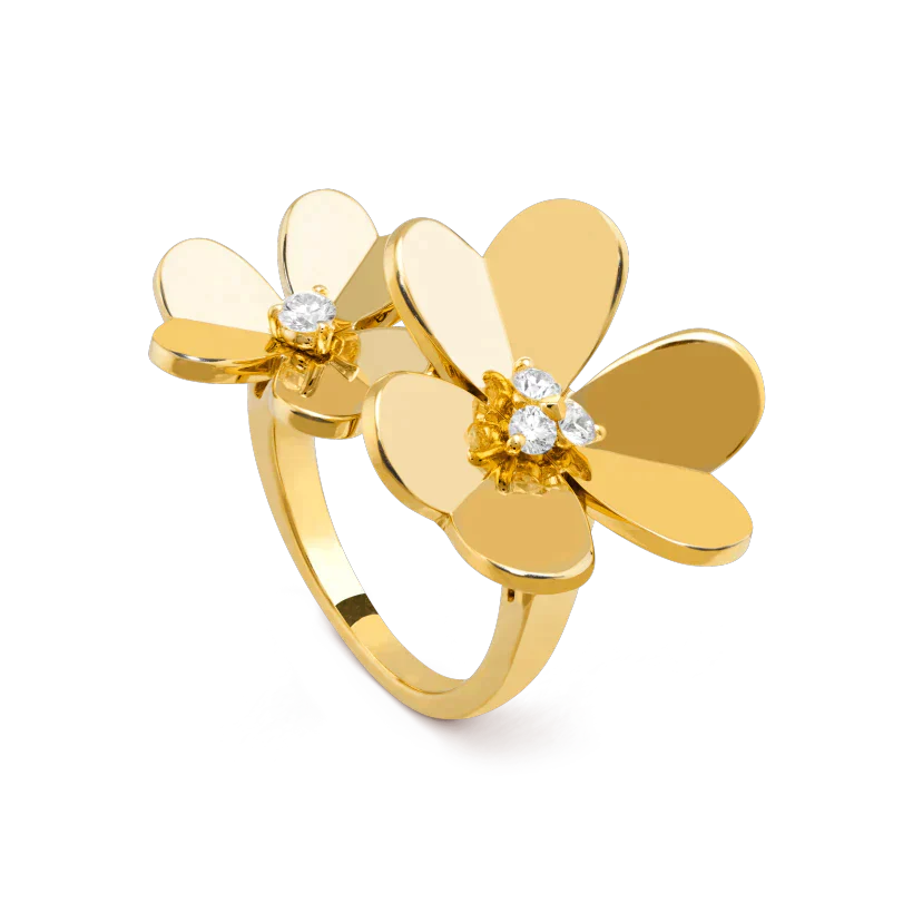 [Elitejewels]CLOVER COMOS GOLD DIAMANTRING