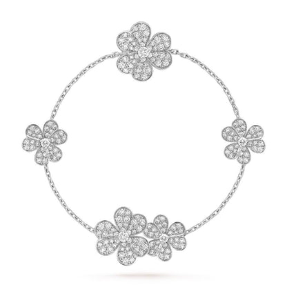 [Elitejewels]FRIVOLE SILBER 5 BLUMEN ARMBAND