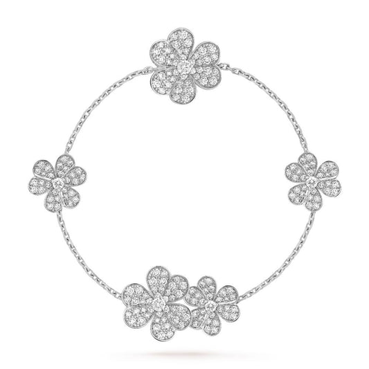 [Elitejewels]FRIVOLE SILBER 5 BLUMEN ARMBAND