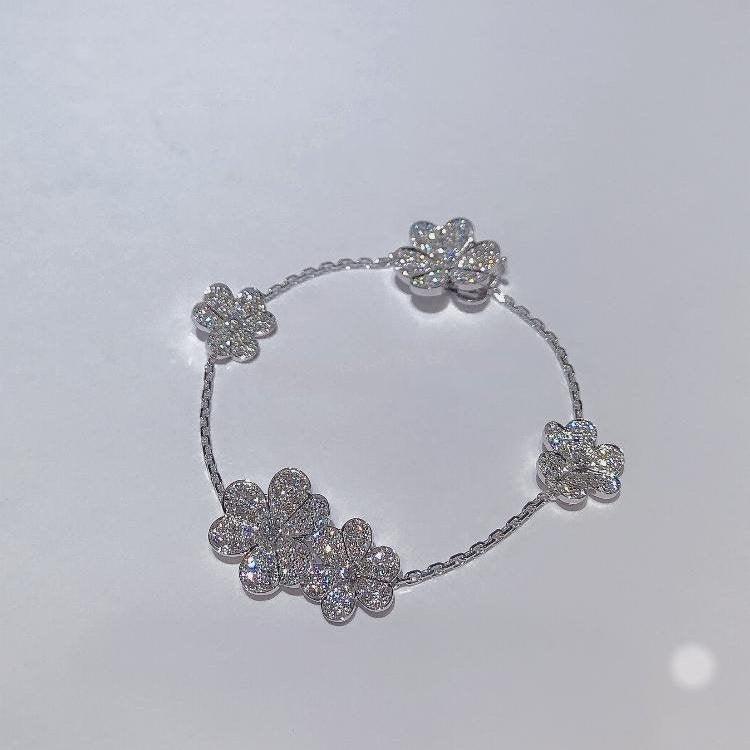 [Elitejewels]FRIVOLE SILBER 5 BLUMEN ARMBAND