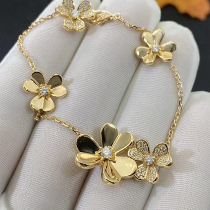 [Elitejewels]FRIVOLE GOLD 5 BLUMEN ARMBAND