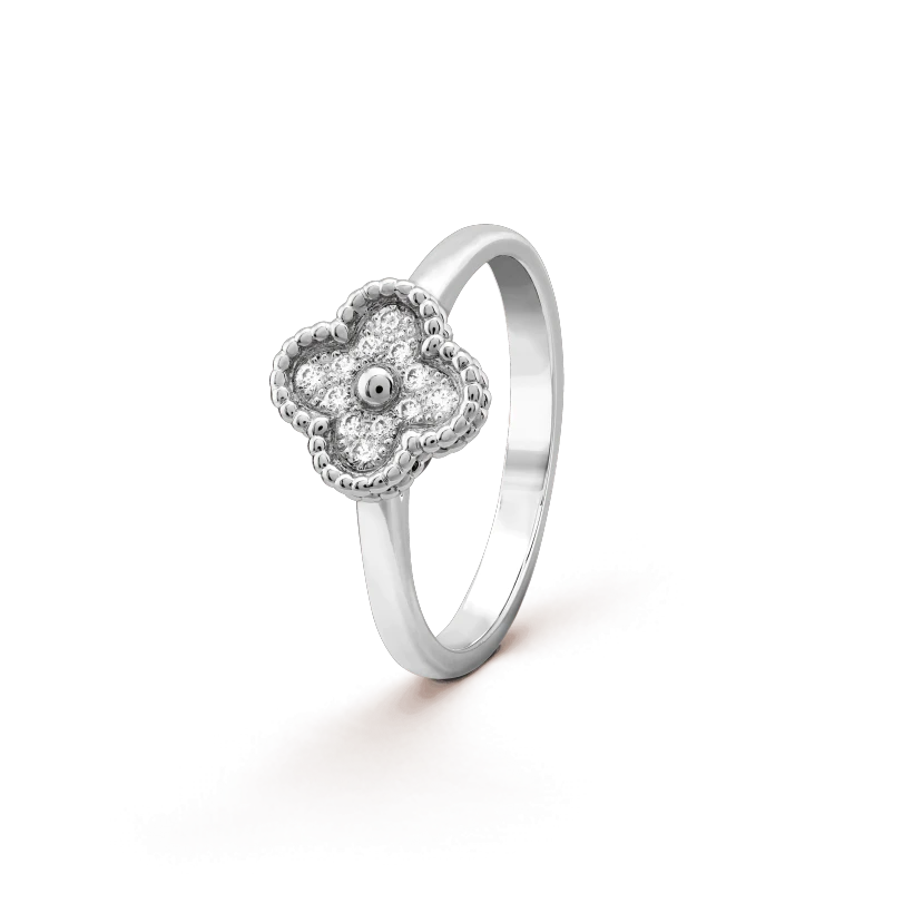 [Elitejewels] KLEEBLATT-DIAMANTRING