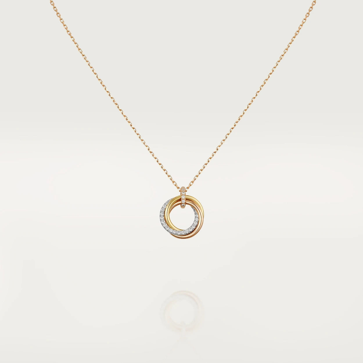 [Elitejewels]TRINITY HALSKETTE SILBER GOLD ROSGOLD DIAMANTEN 